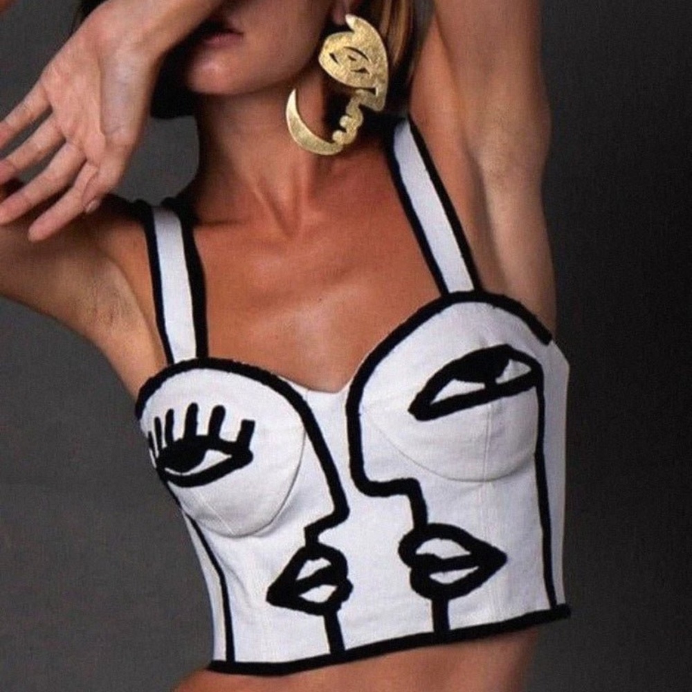 NWOT MAISON LES ÉNERVÉS Daria Corset Top Size L